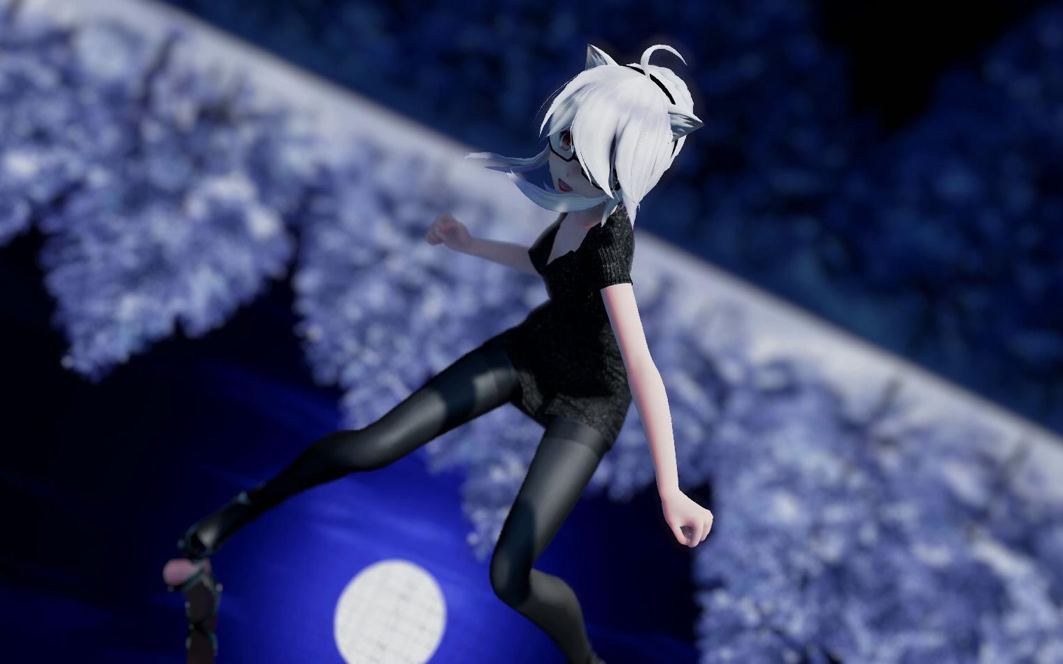 【mmd】包臀裙 弱音:今晚的月色美吗? 4k画质_哔哩哔哩_bilibili