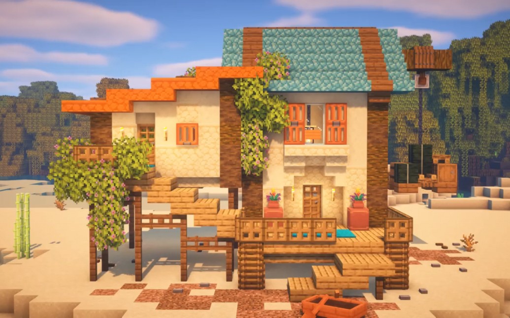 [minecraft]沉浸式の建筑—海滨别墅