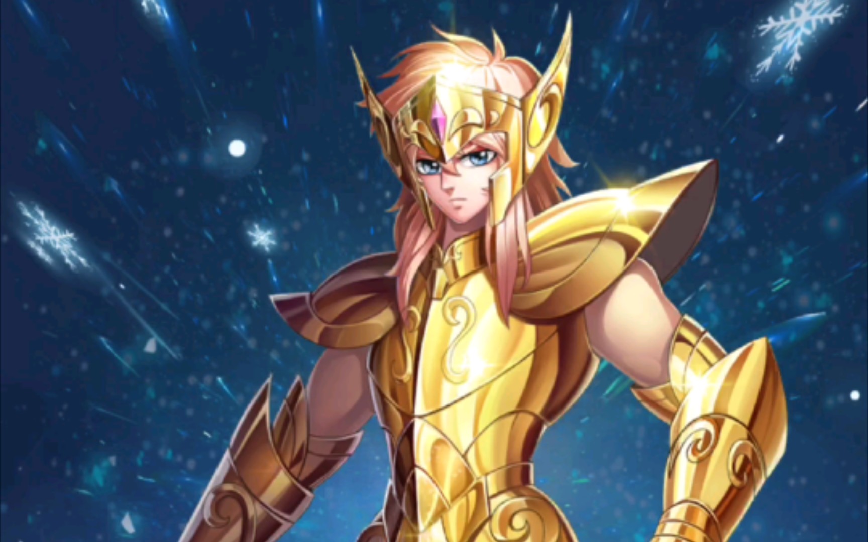 圣斗士星矢正义传说最新斗士!水瓶黄金圣衣冰河._哔哩哔哩bilibili