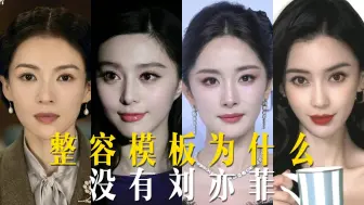 为什么“整容模版”里没有刘亦菲？