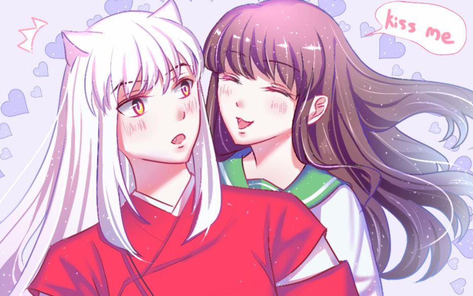 【板绘】犬薇日常之kiss me【sai】