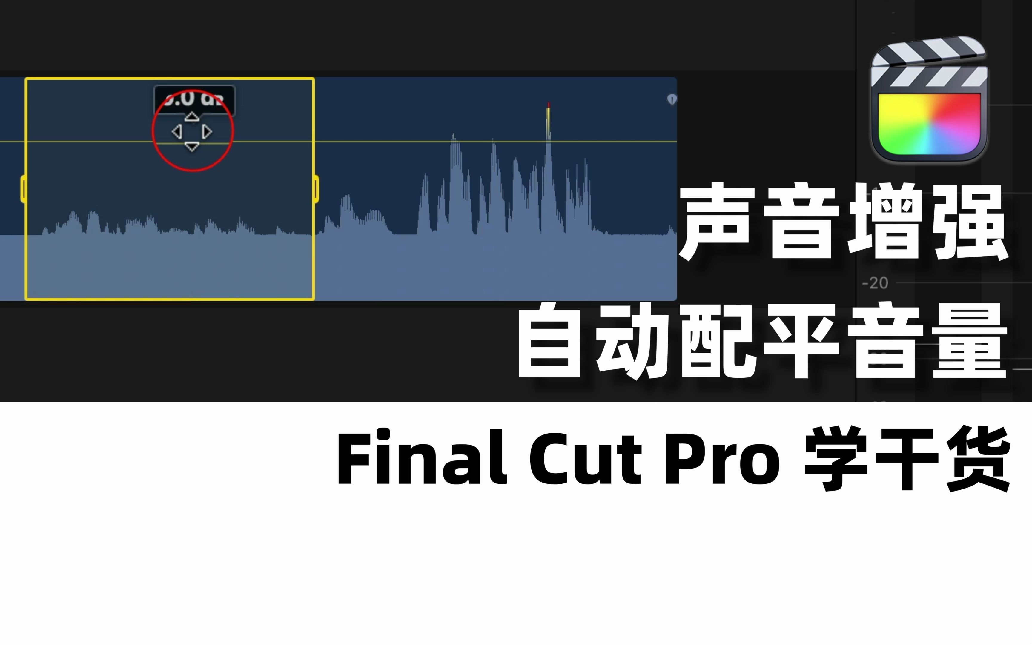 【FCP干货】自动调节音量 I声音增强响度哔哩哔哩bilibili