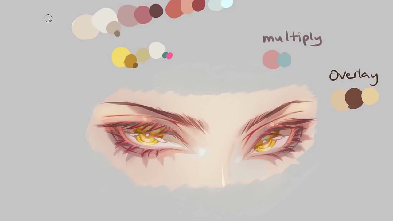 美男子英气有神的眼睛绘画教学!快把厚涂学起来