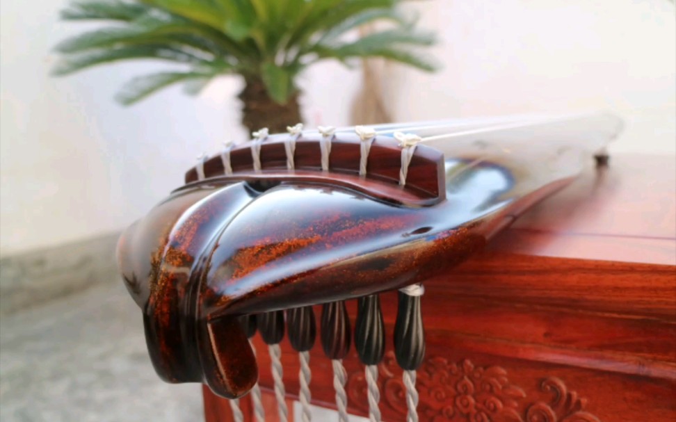 中高级演奏级蕉叶式蕉林听雨古琴