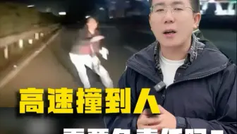 高速上撞到了人，车主到底有没有责任？该如何正确处理？