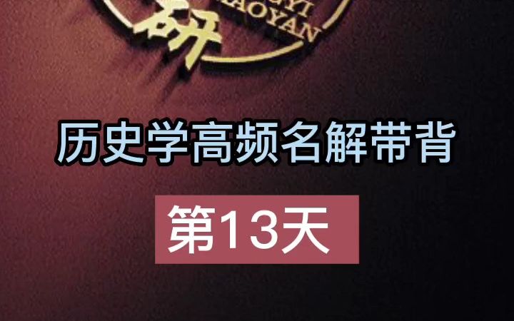 第13天【欧美主要国家的社会转型】#历史学考研名词解释带背哔哩哔哩bilibili