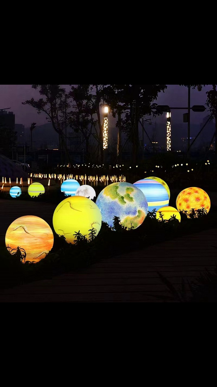 月下,户外月牙灯的诗意低语#户外景观灯