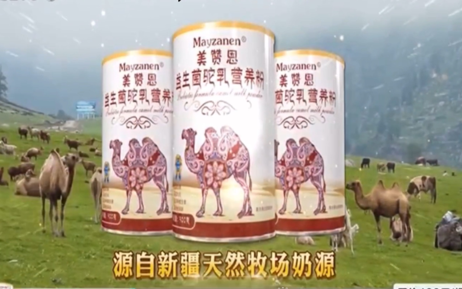 美赞恩驼奶粉中国教育电视台
