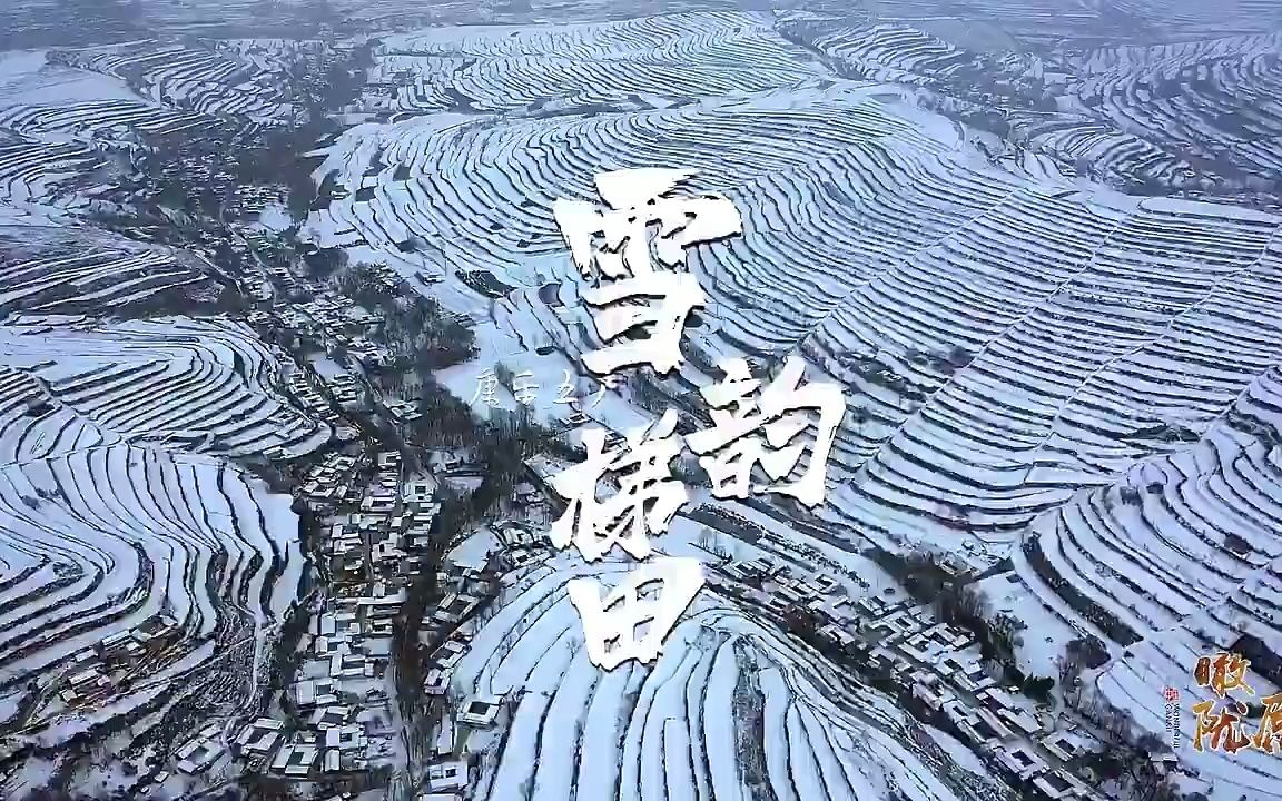 【瞰陇原】康乐:雪韵梯田哔哩哔哩bilibili