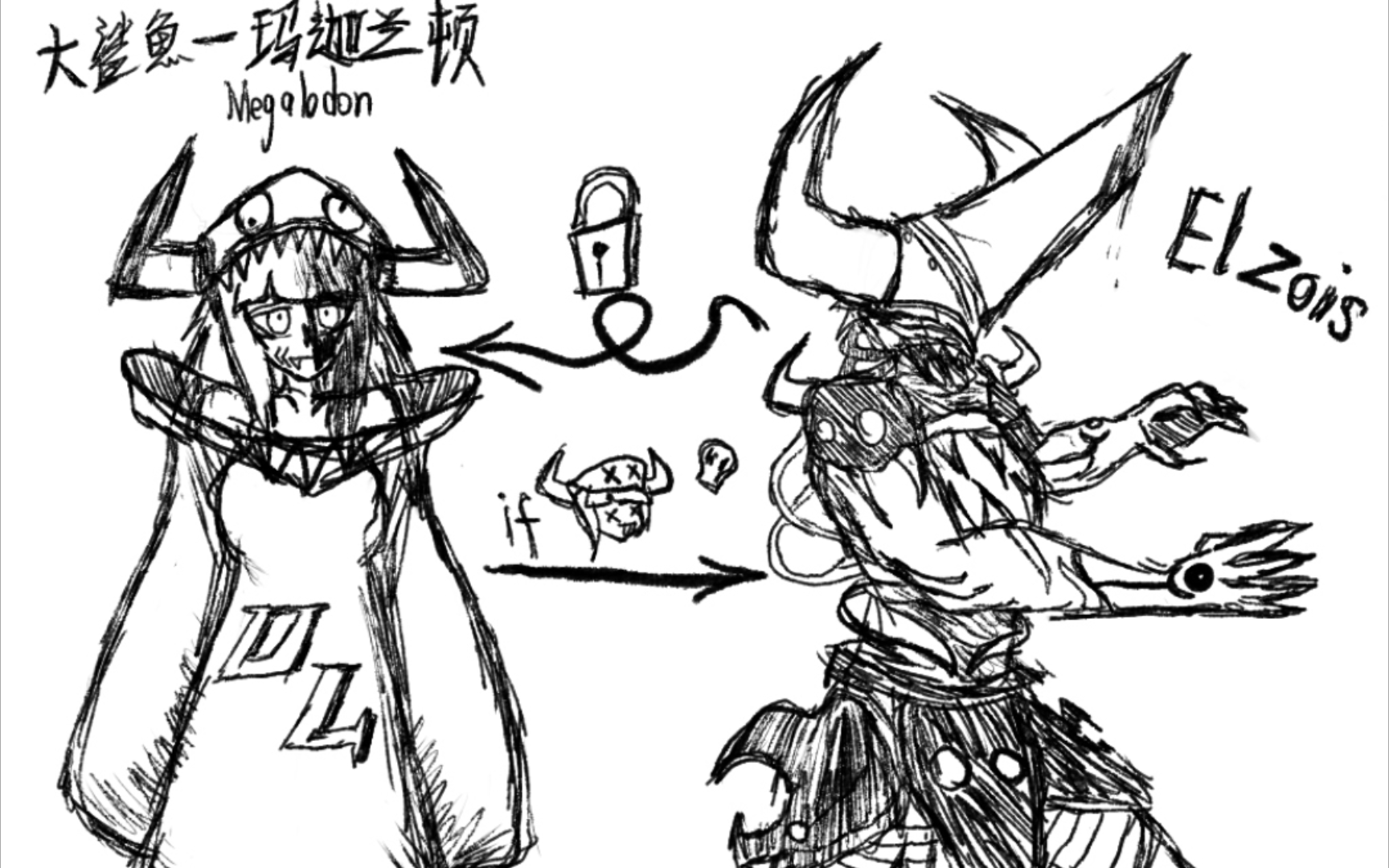 新手尝试板绘 角色设计