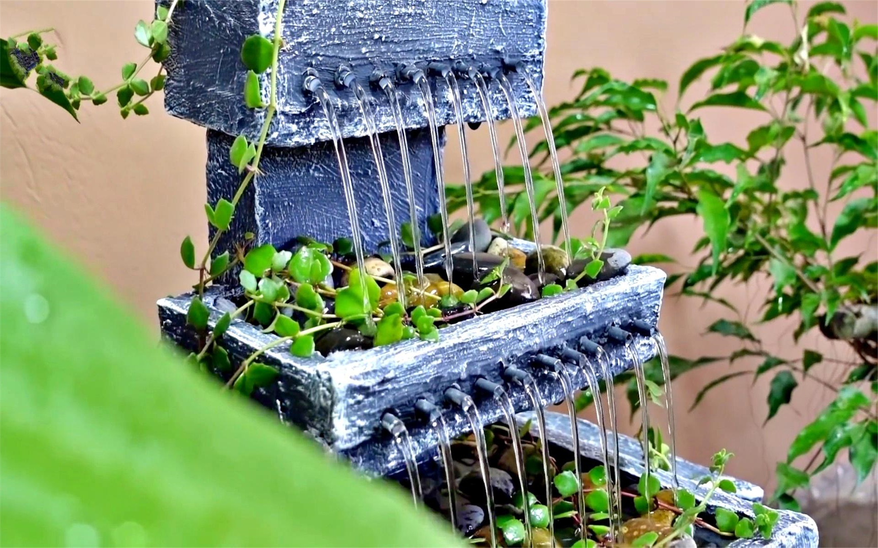 原来老师傅是这样修建瀑布鱼池的,只怪这样的民间高手太难找了