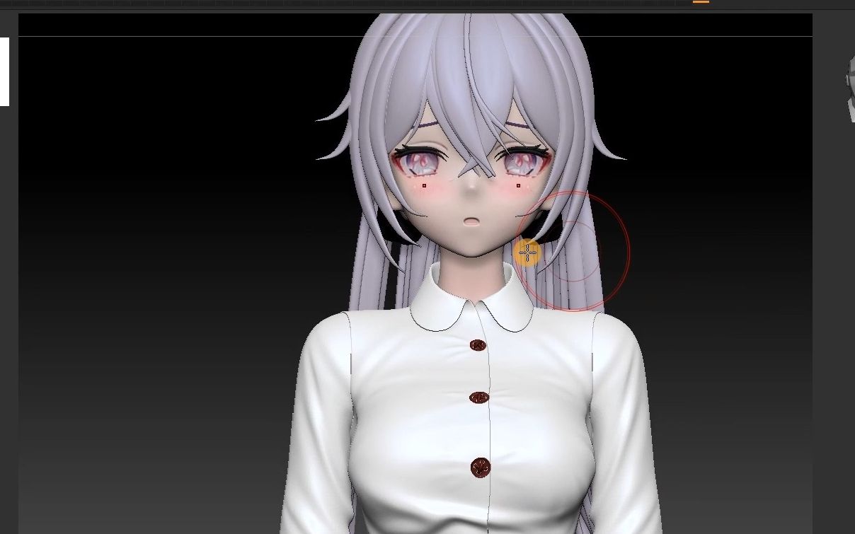 【zbrush角色雕刻】星穹铁道布洛妮娅手办雕刻,二次元老婆手办建模