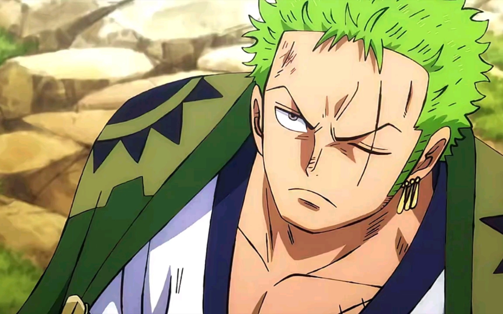 对待帅气的索隆就是不一样._哔哩哔哩_bilibili