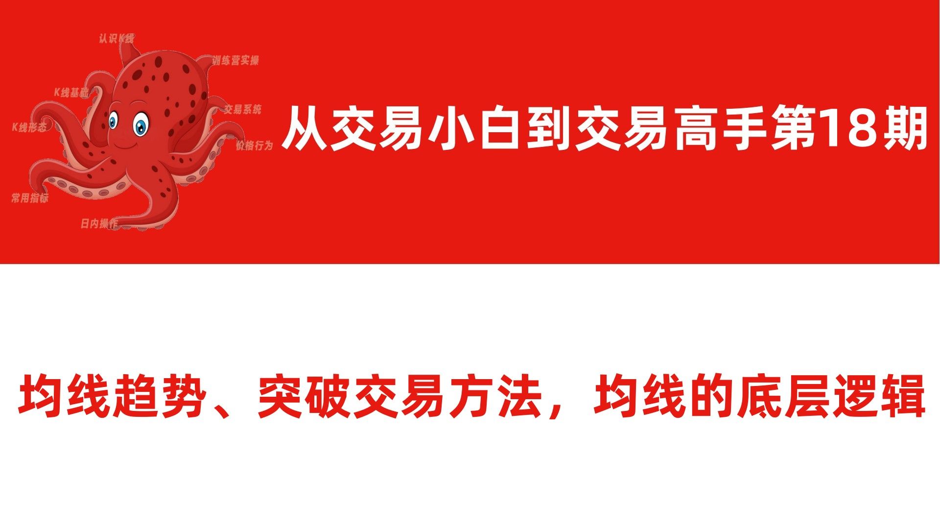 [图]均线趋势、突破交易方法，均线的底层逻辑