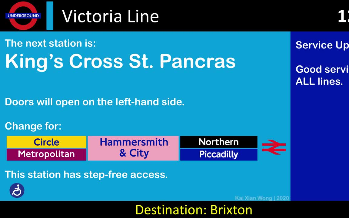 [图]伦敦地铁报站Victoria Line by WKX076