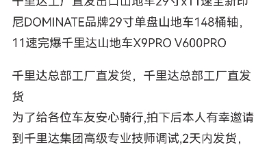 千里达外贸版山地车前后Boost桶轴29寸轮组,绝对是2000元价位性价比最高的了哔哩哔哩bilibili