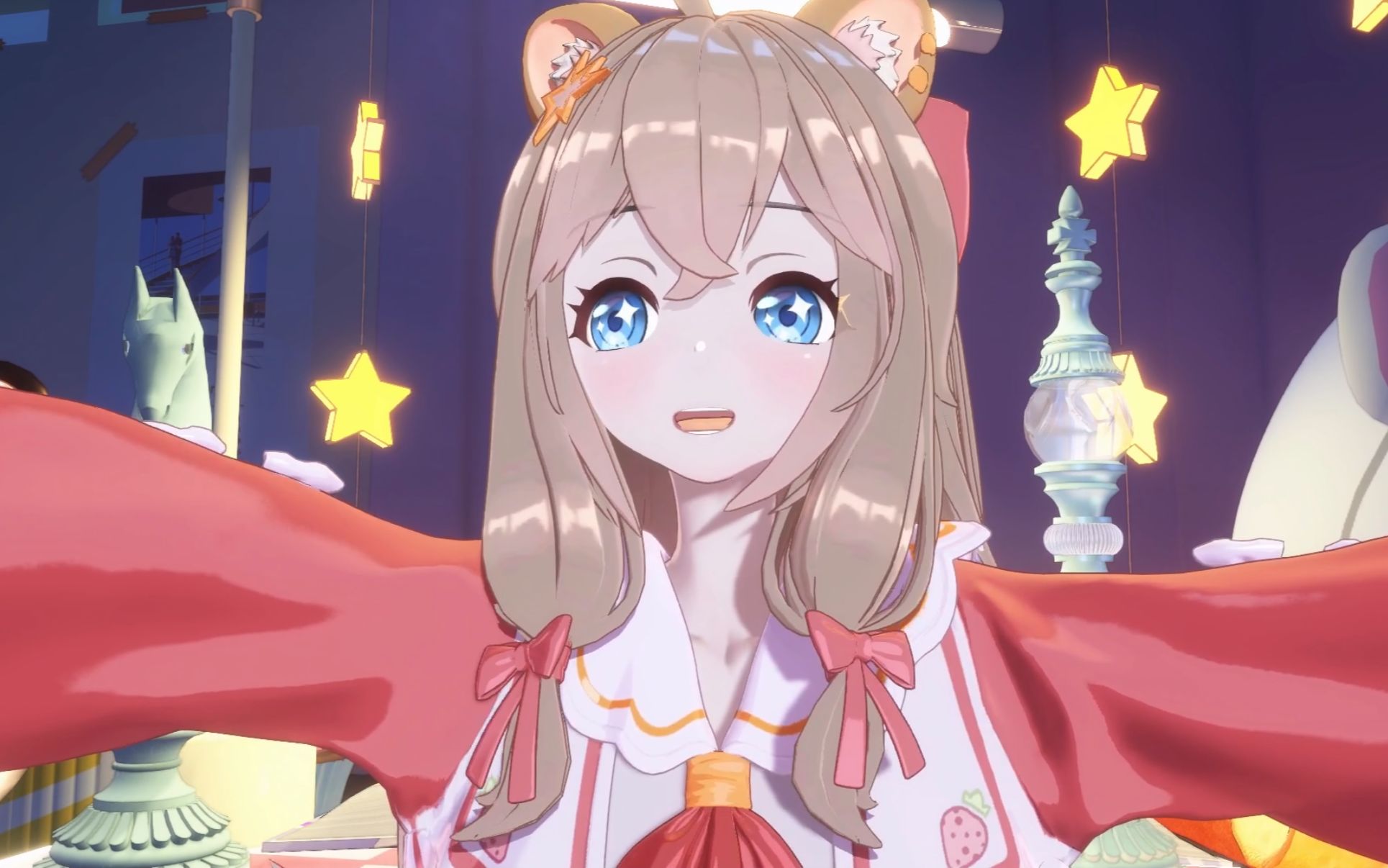 嘉然没有抱到吗那再近一点抱抱mua