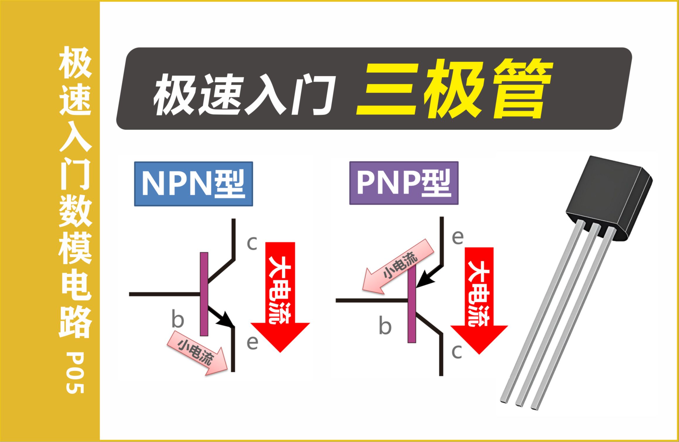 极速入门三极管NPN与PNP放大原理【极速入门数模电路P05】哔哩哔哩bilibili