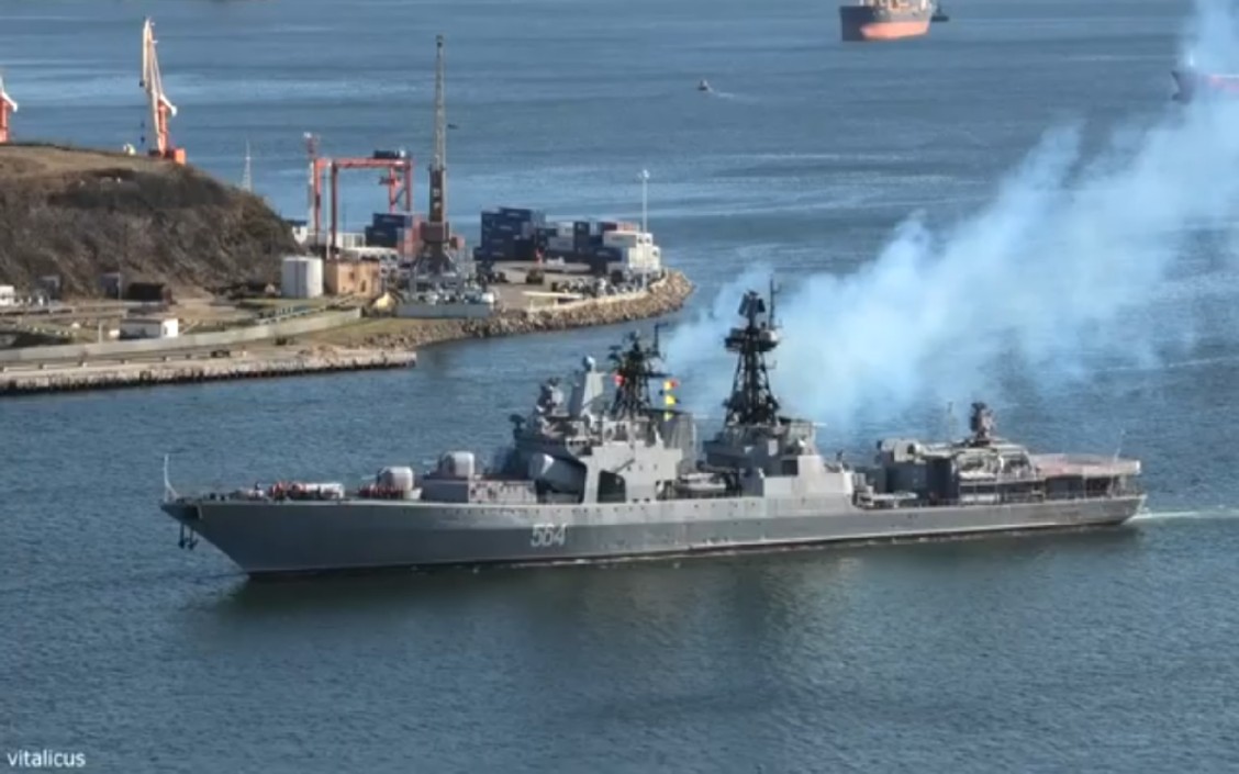 军事俄罗斯海军太平洋舰队1155型大型反潜舰特里布茨海军上将号