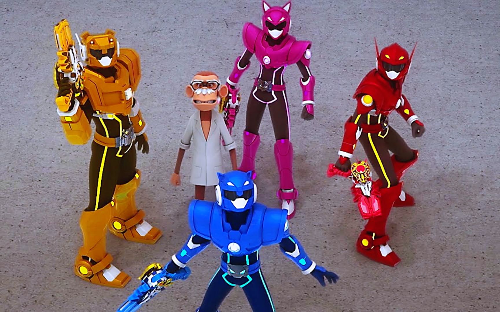 迷你特工队:陶博士被外星人疯狂袭击,特工小队拼命保护他!