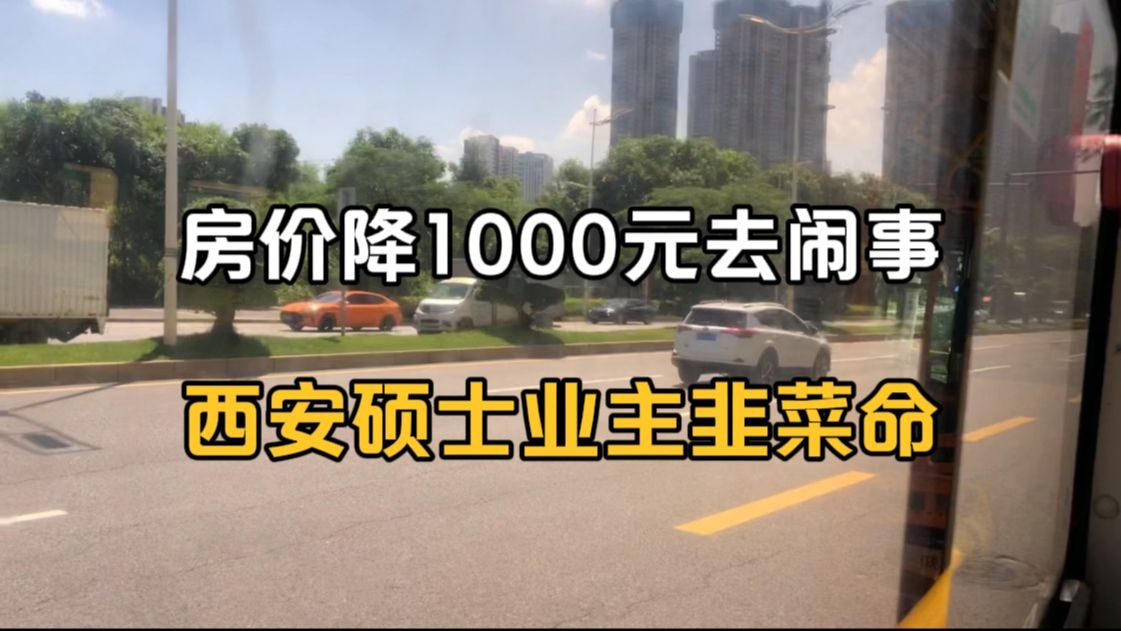 房价降1000元/平去闹事,西安硕士业主难逃韭菜命哔哩哔哩bilibili