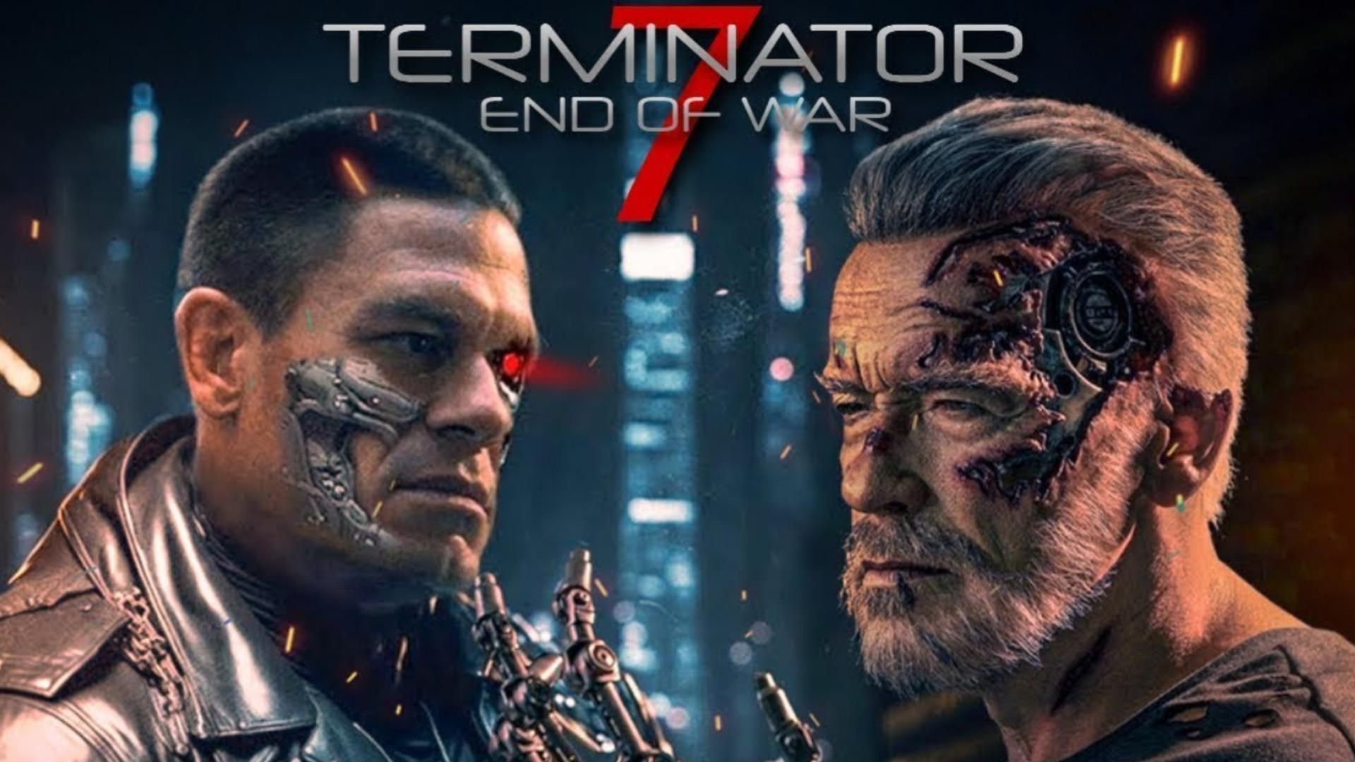 卡梅隆科幻电影《终结者7:末日抵抗者》先导片,施瓦辛格带领人类对抗