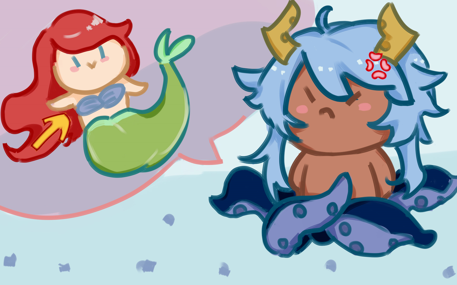 【塔克tako/切片】章鱼塔克评价小美人鱼