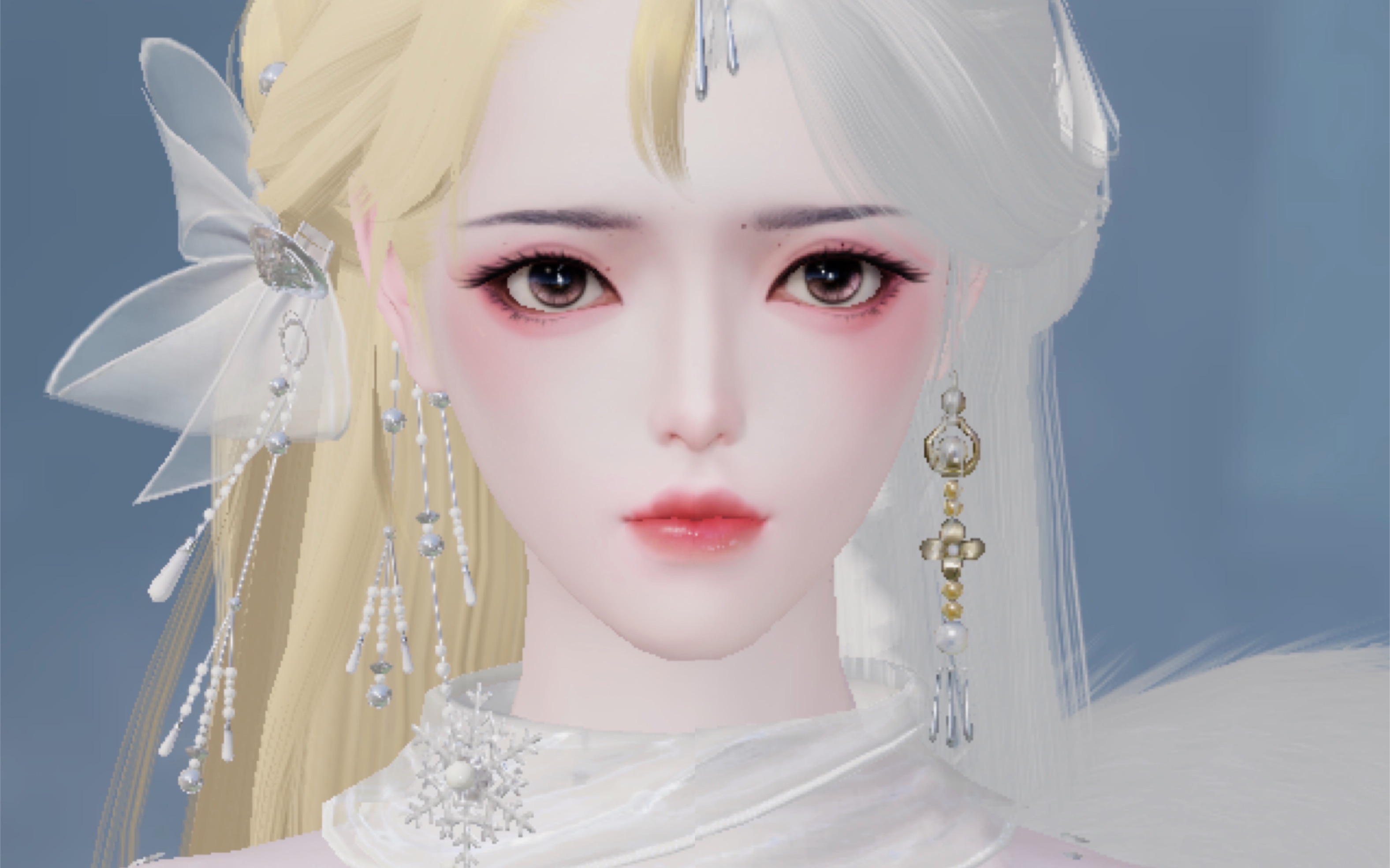 一梦江湖新版成女捏脸数据无偿分享【花盈】无滤镜