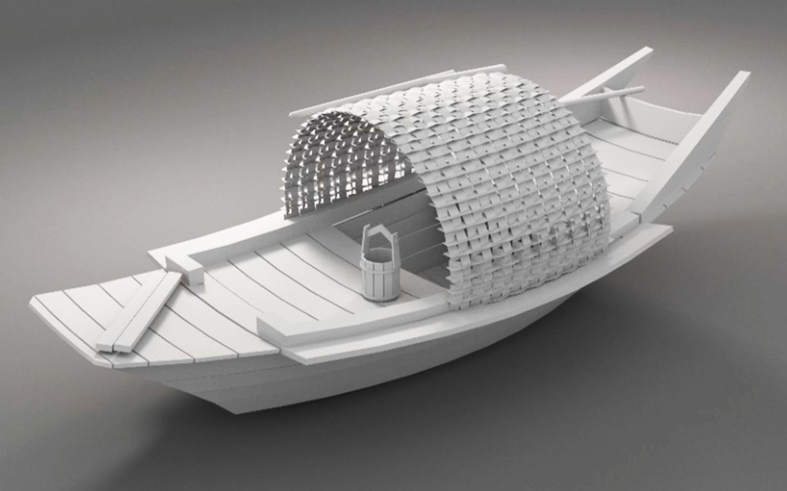 3dmax零基础建模教程-船模型制作 超简单场景案例讲解3dmax建模教程