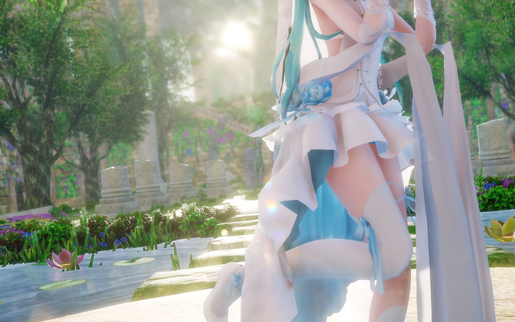 [图]【1080p/60fps MMD】低马尾花嫁初音--さよならスーヴェニア