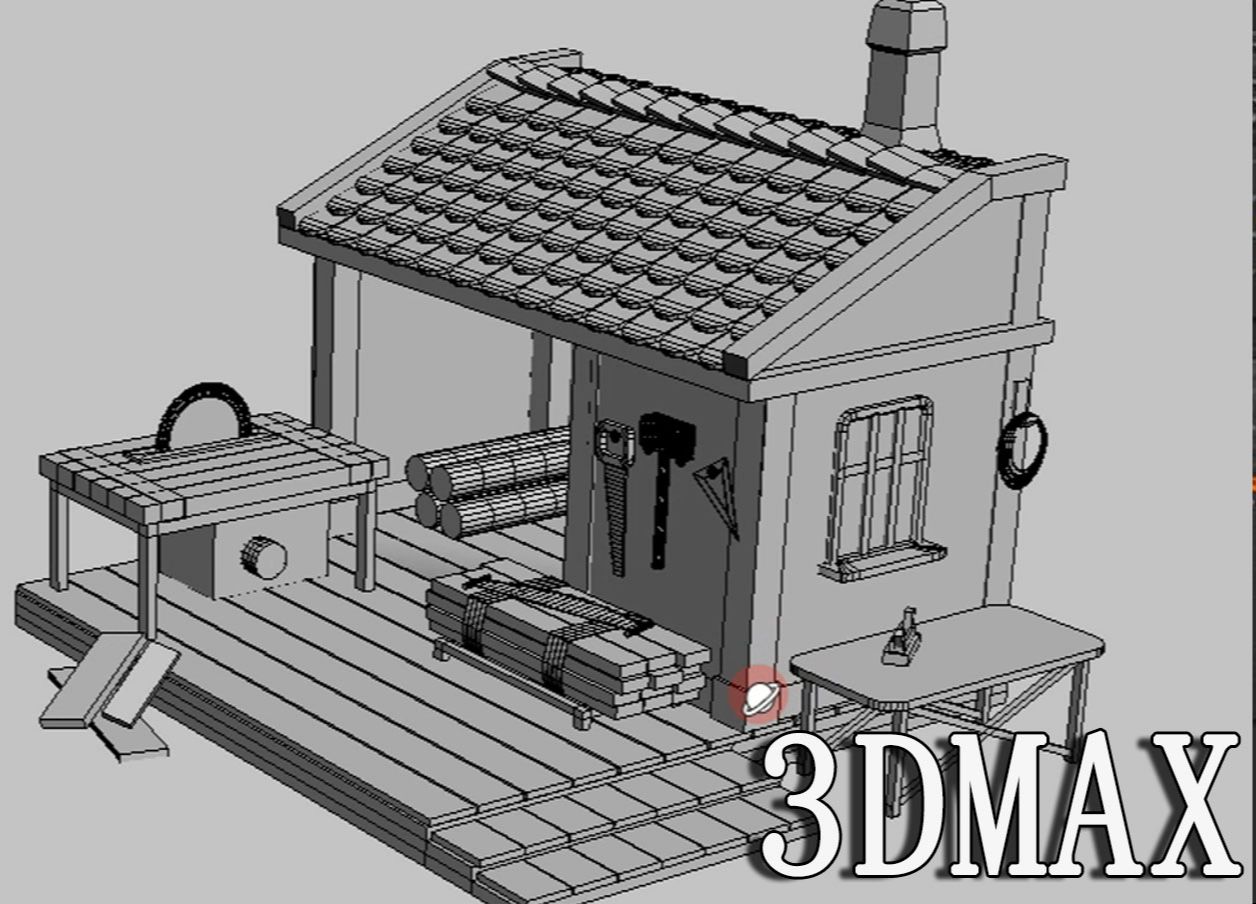 【3dmax 锯木坊】如何利用3dmax快读的搭建游戏场景??一节课教会你,新