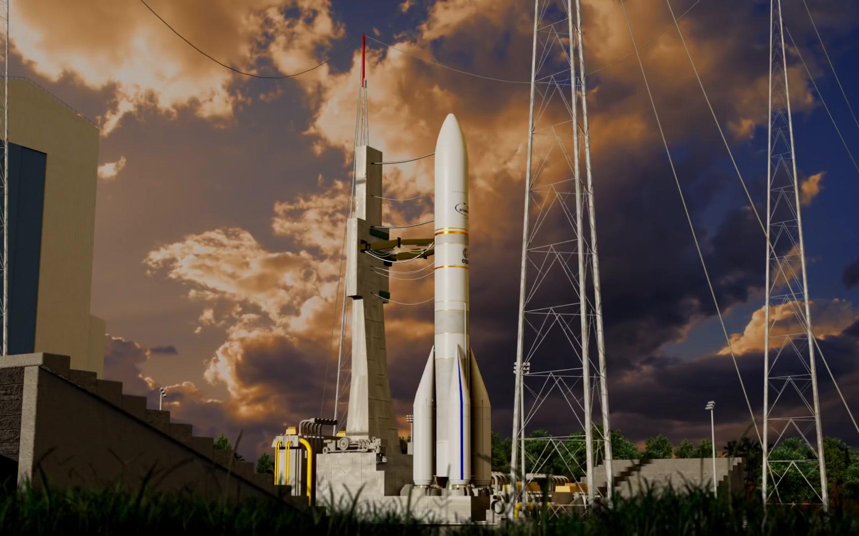 阿丽亚娜6火箭发射cg