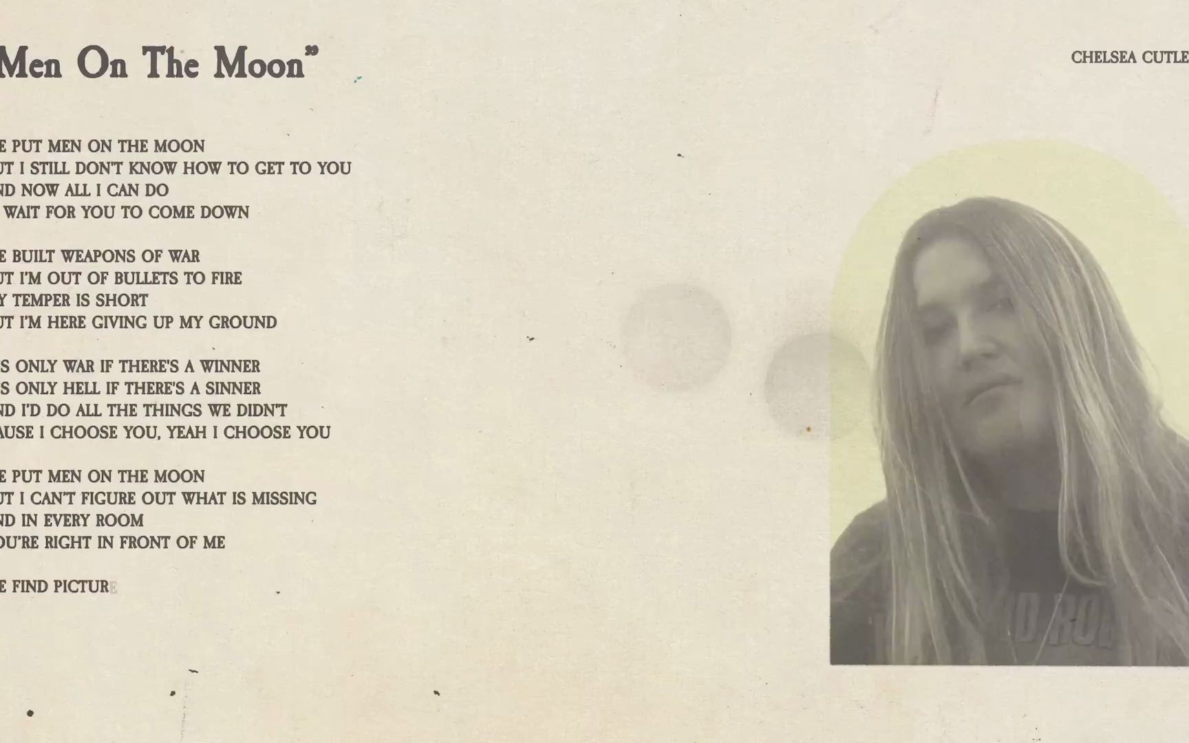 [图]Chelsea Cutler - Men On The Moon (Official Lyric Video).mp4