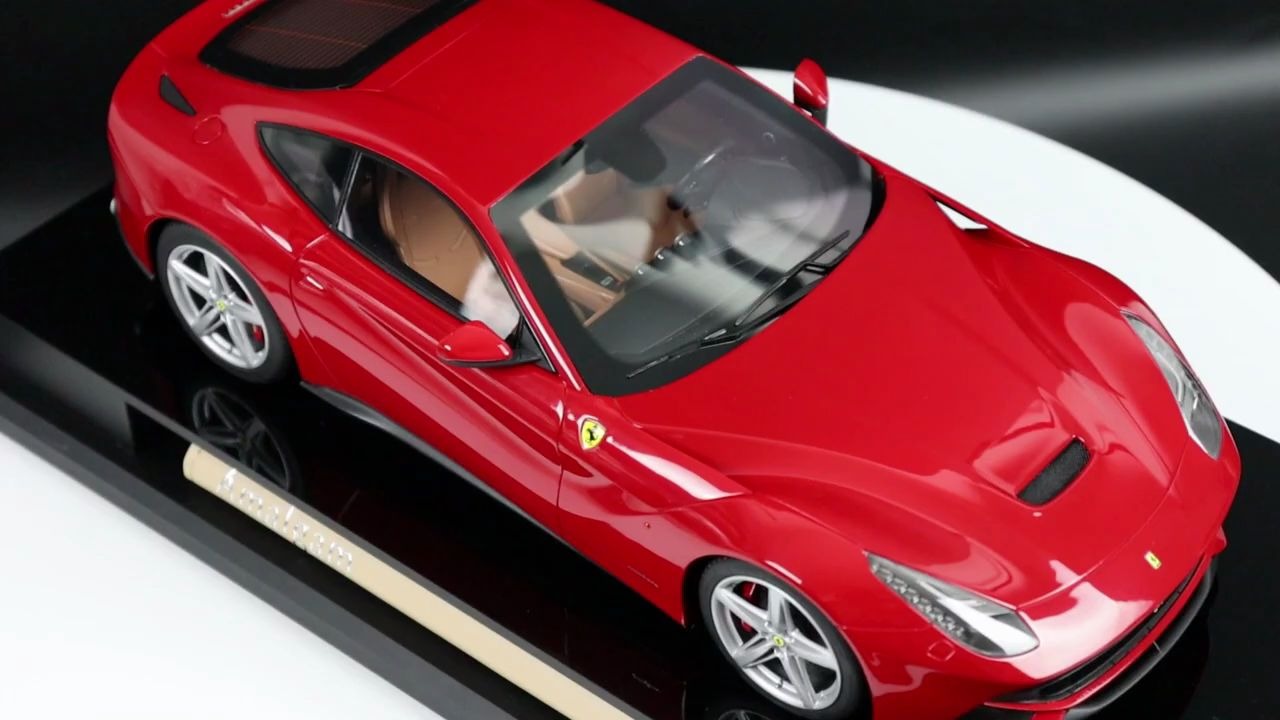 法拉利最强大的公路跑车之一ferrarif12berlinettaamalgam118车模