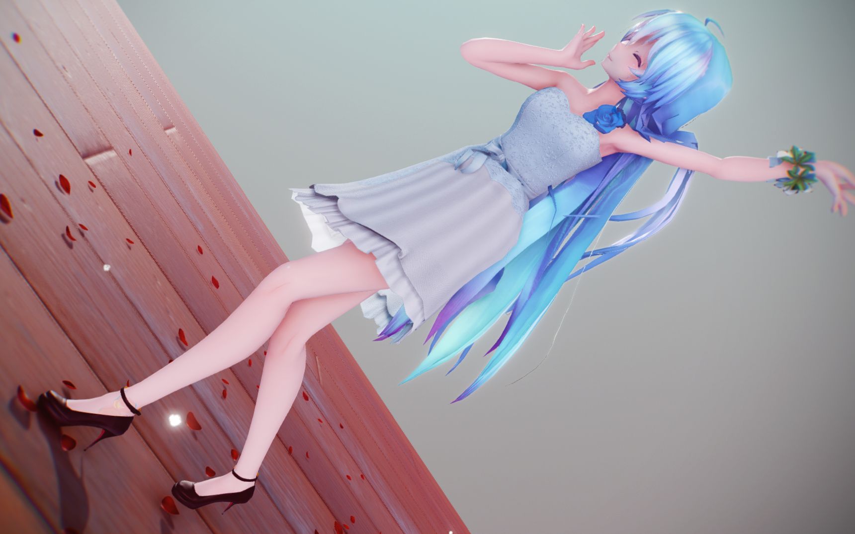 【V+MMD】Flower Angel Miku  万花谷哔哩哔哩bilibili