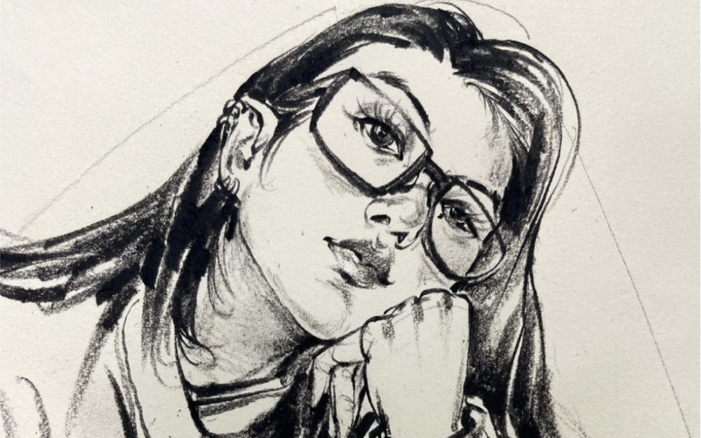 线面人物速写欣赏