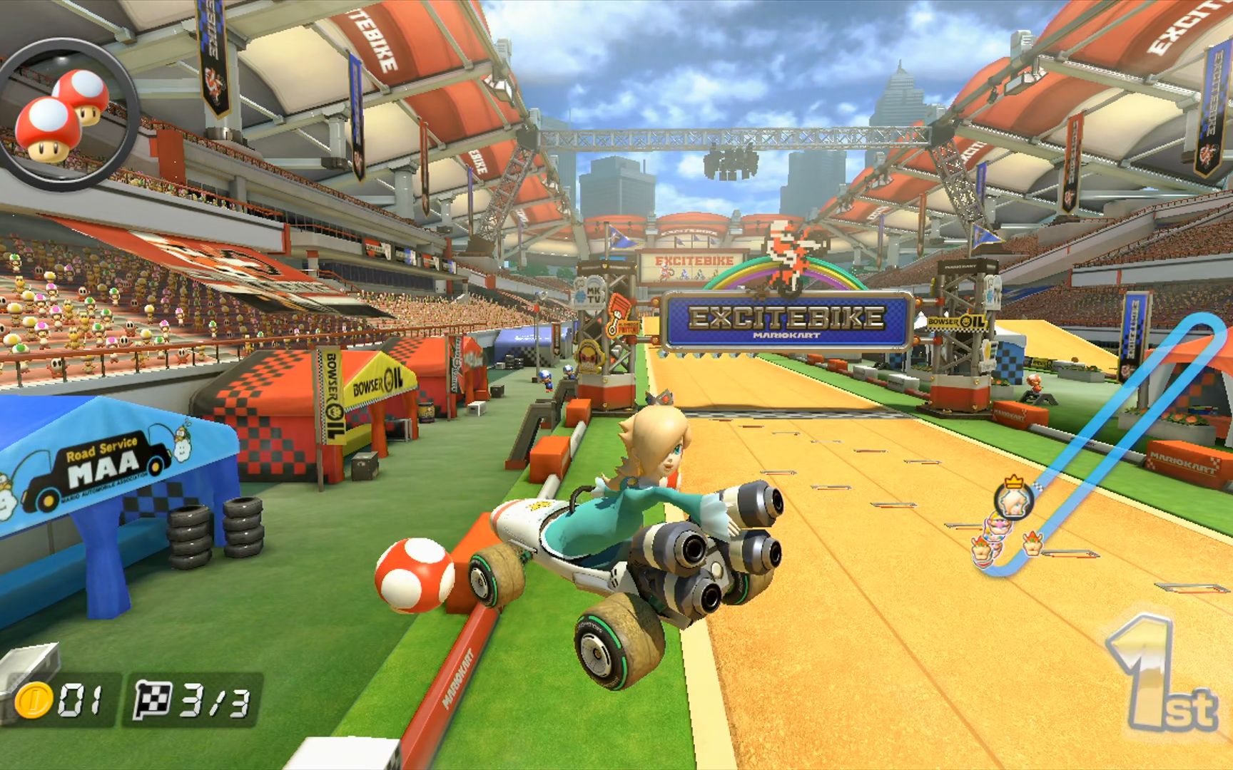 wiiu马里奥赛车8全球联机模式日常31油断大敌