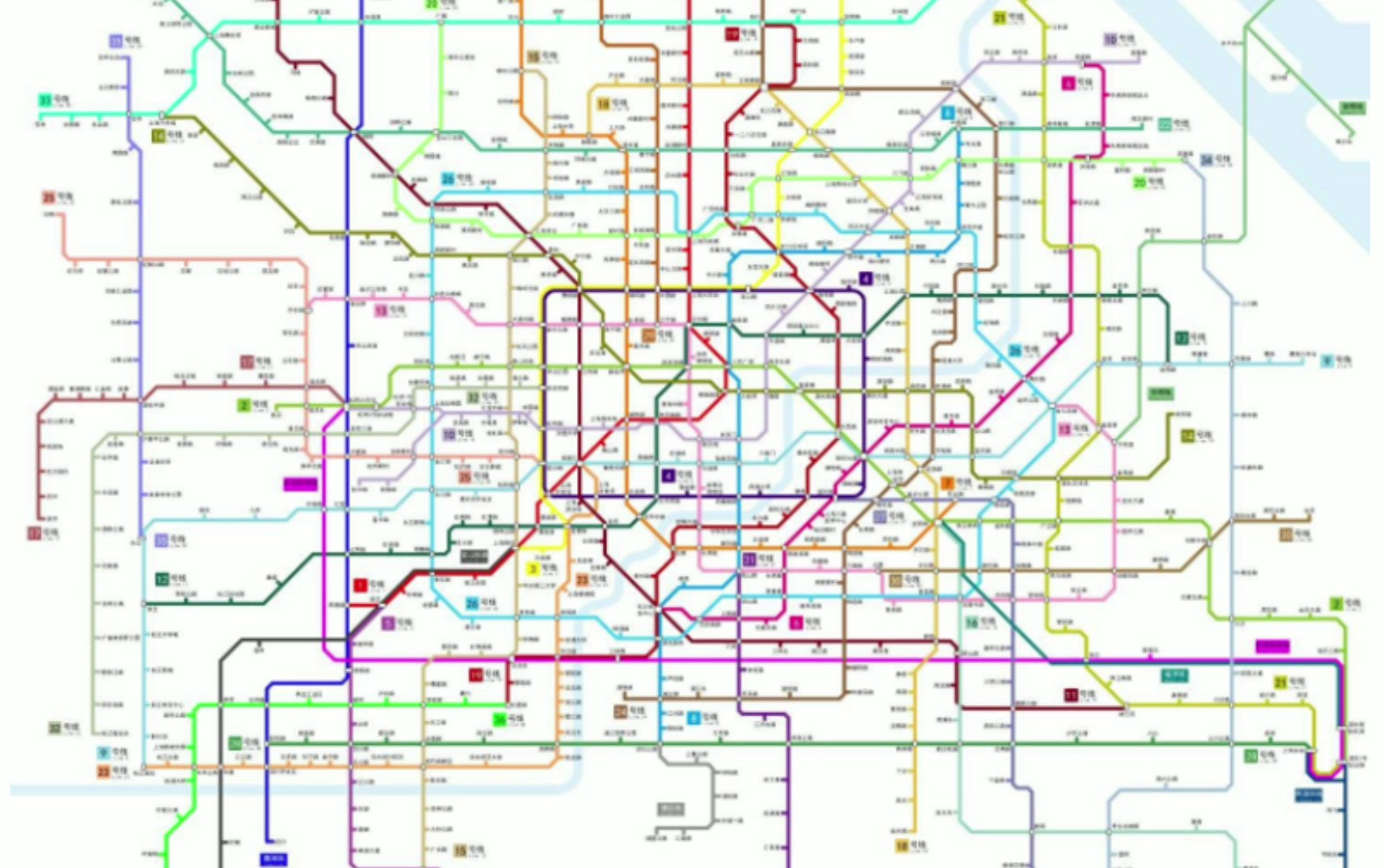 上海地铁2040官方规划图片