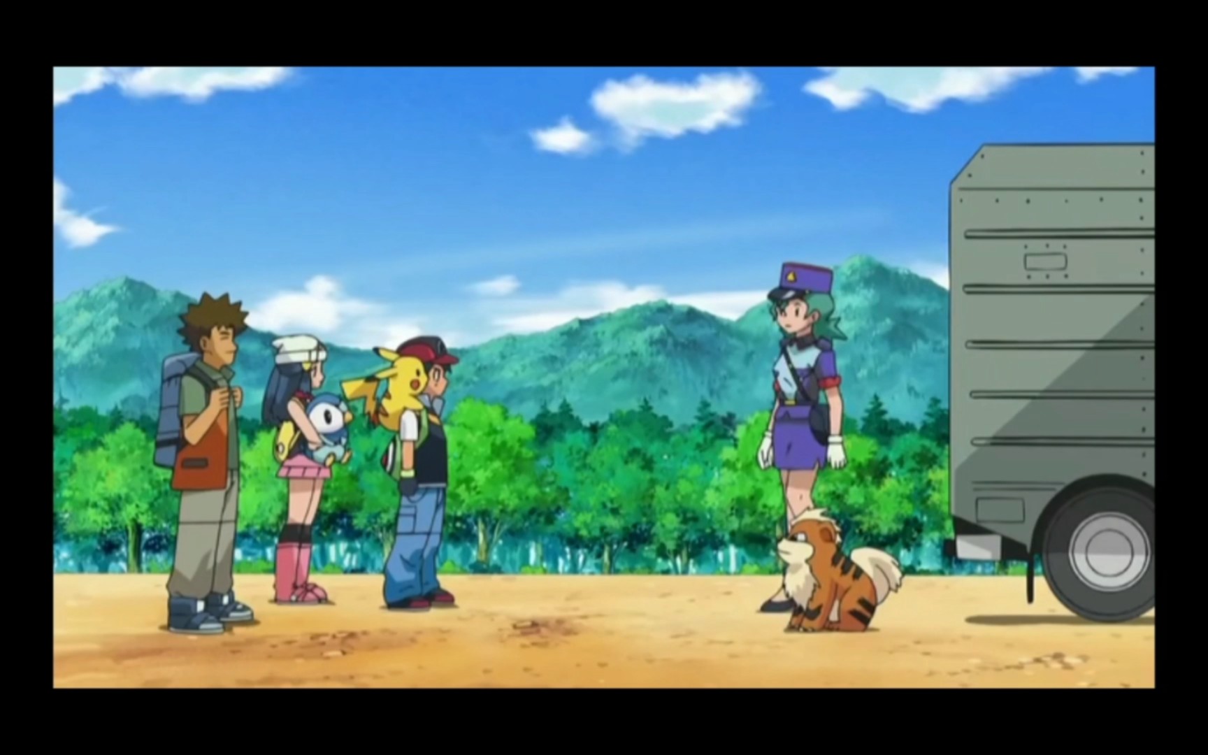 精灵宝可梦 小智他们和君莎小姐告别还被记者采访了神