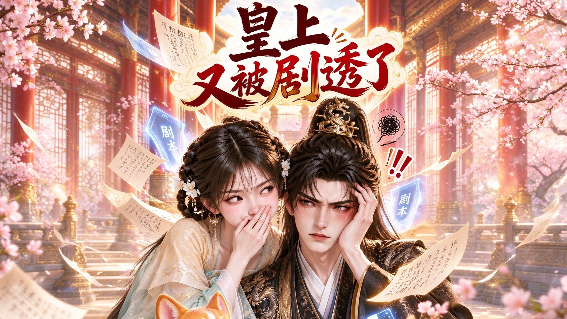 《皇上又被剧透了》社畜宁潇潇穿书为宫女，靠金手指刷崩坏值返乡。暴君觉醒读心术，日日听见她的内心吐槽，在鸡飞狗跳的后宫慢慢对她动心。