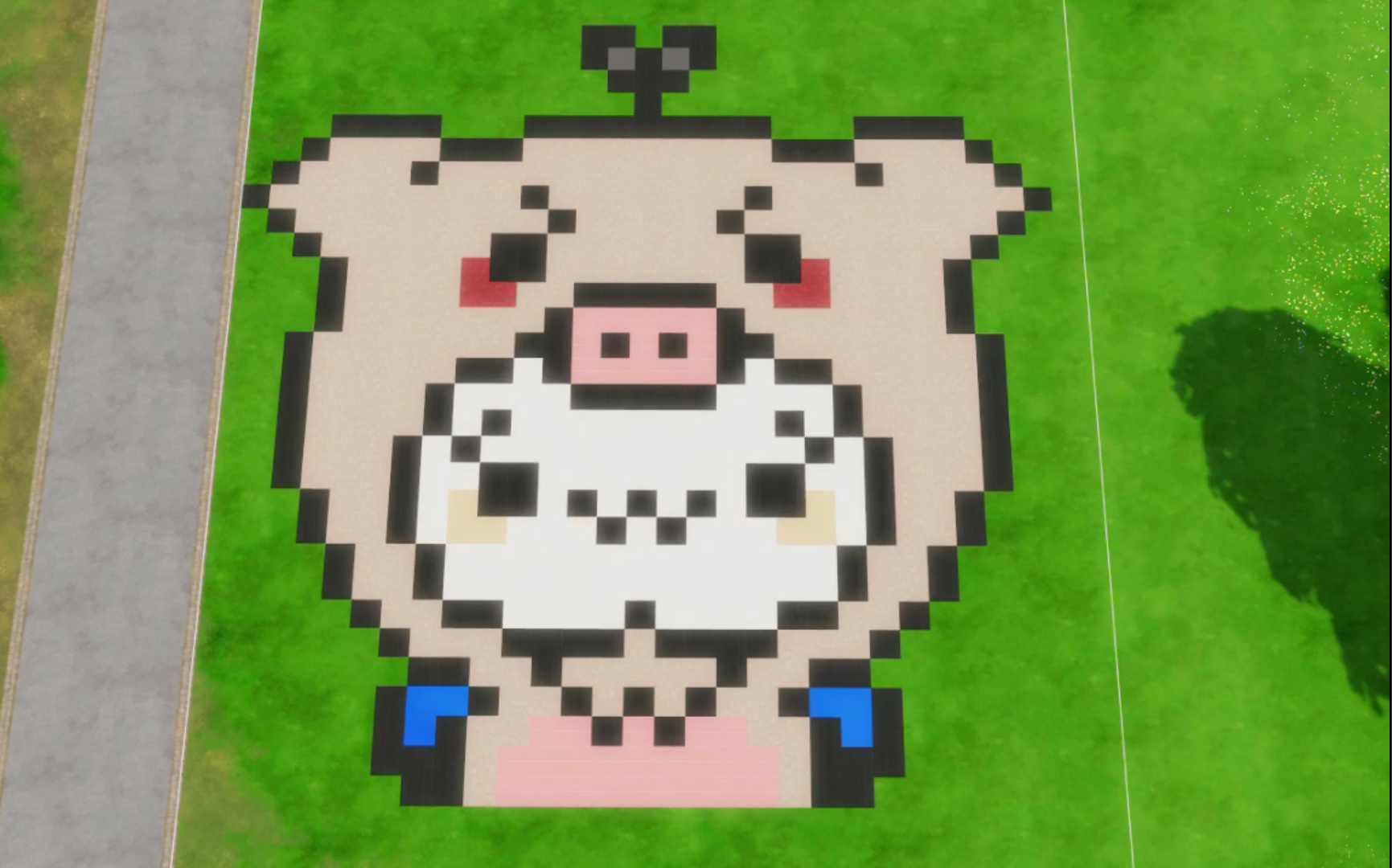 【模拟人生4】动漫可爱·马赛克像素风拼接地板(多款)