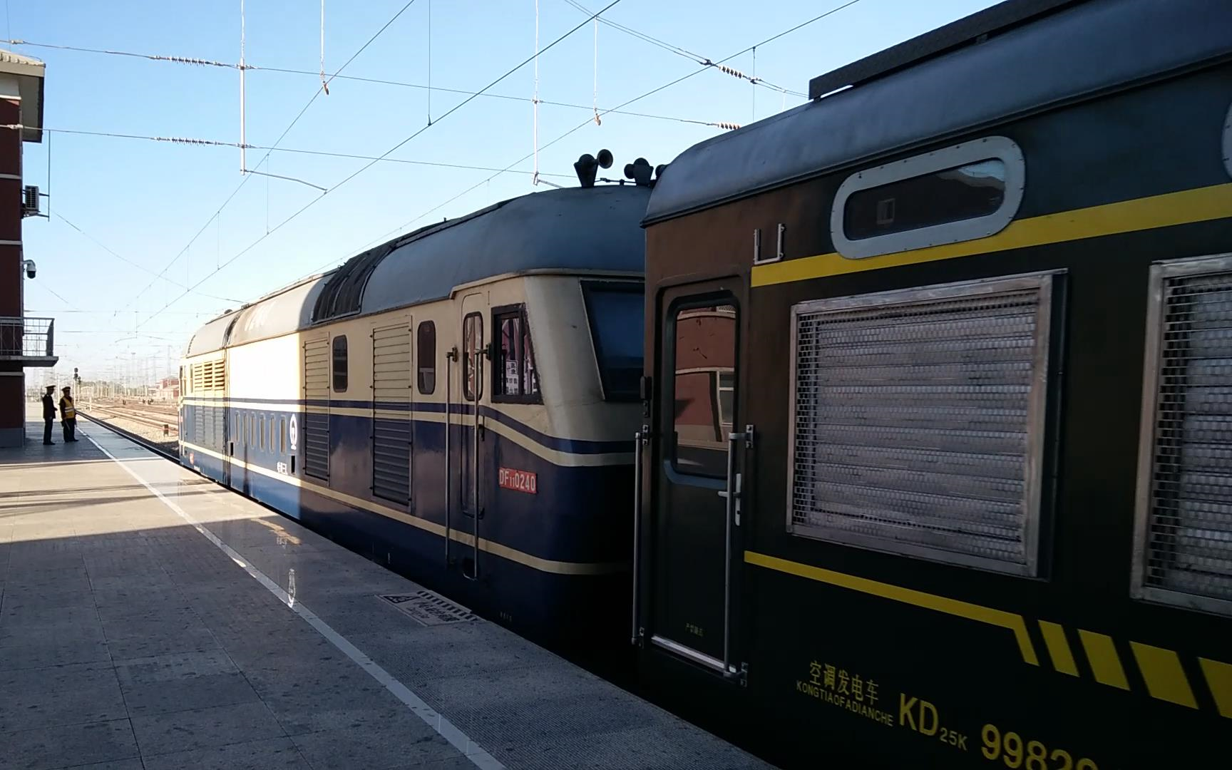 df11 0240 6277次(泰来-齐齐哈尔)到达平齐线三间房站 2017.04.