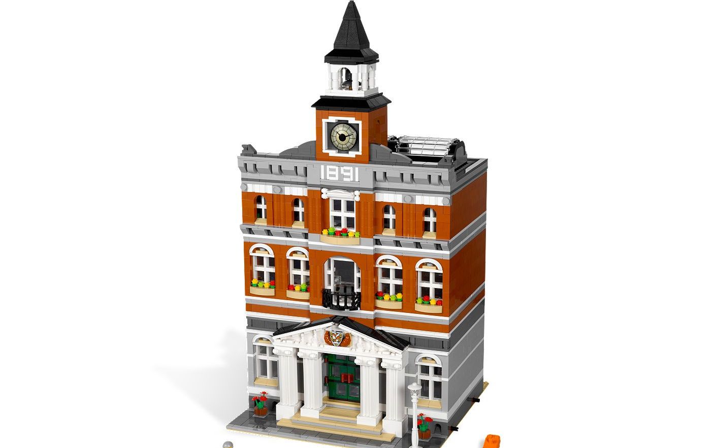 乐高lego10224创意百变高手街景市政厅拼搭搬砖视频