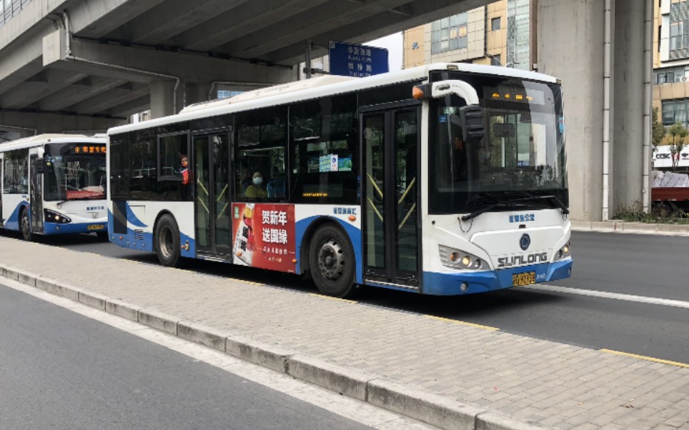 沪南线申龙混动L0H运行实录(沪南路高青路至浦建路浦东南路)哔哩哔哩bilibili