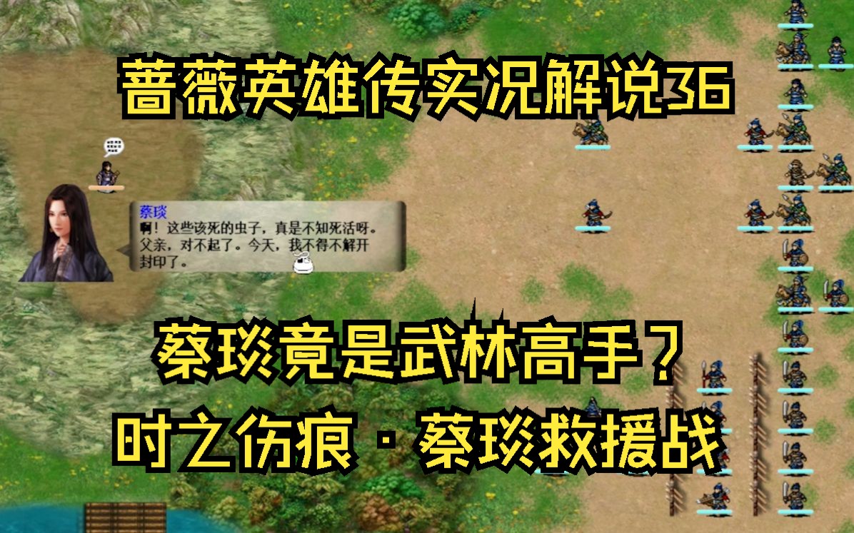 【蔷薇英雄传实况解说36】卞兰和曹澪的过去,蔡琰竟是武林高手?单机游戏热门视频
