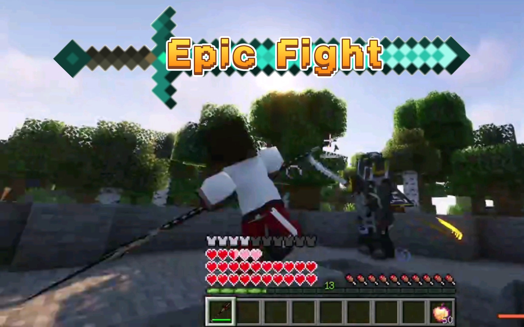 第一次玩mc,请问是这样的吗【我的世界史诗战斗】