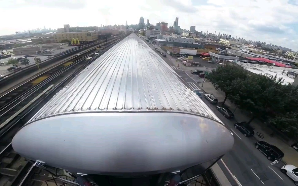 扒地铁 纽约地铁车顶  作死极限运动,外国人少系列