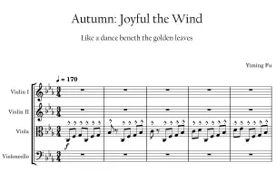 Download Video: 弦乐四重奏 Autumn: Joyful the Wind