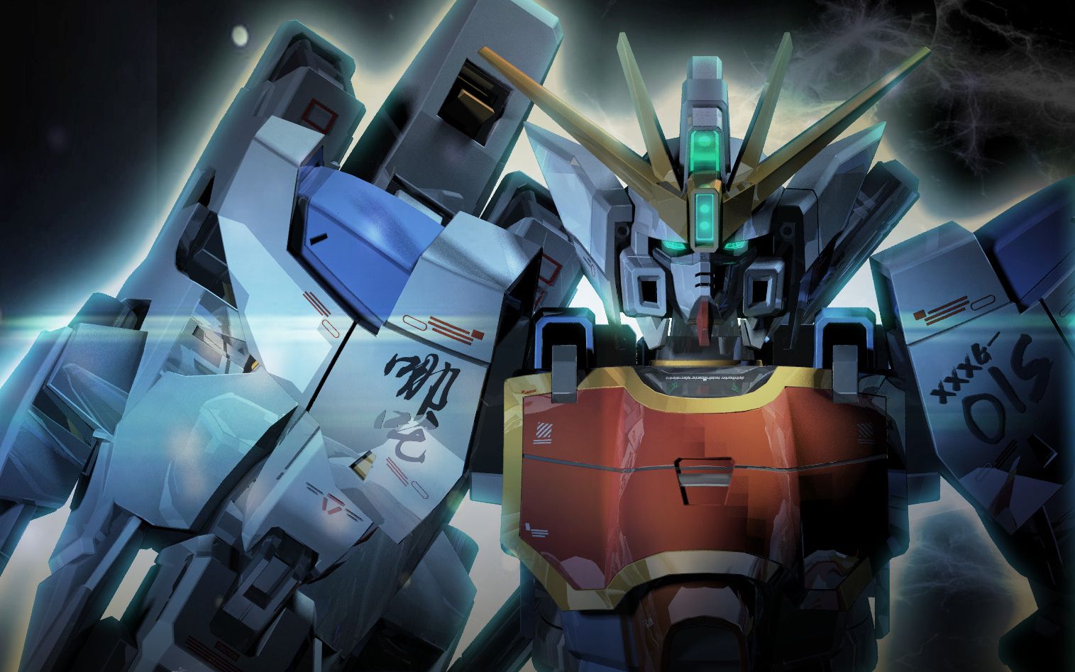 论神龙跟双头龙部分装备进行合体神龙高达改