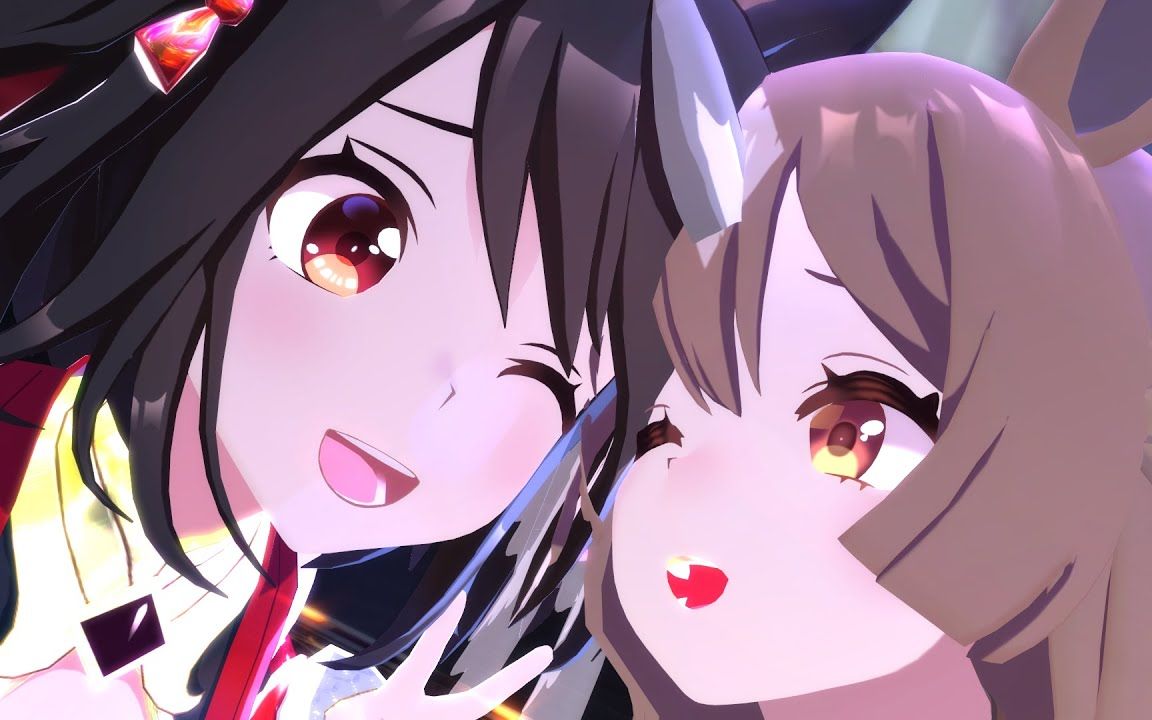 【赛马娘mmd】北部玄驹&里见光钻 - うまぴょい伝説